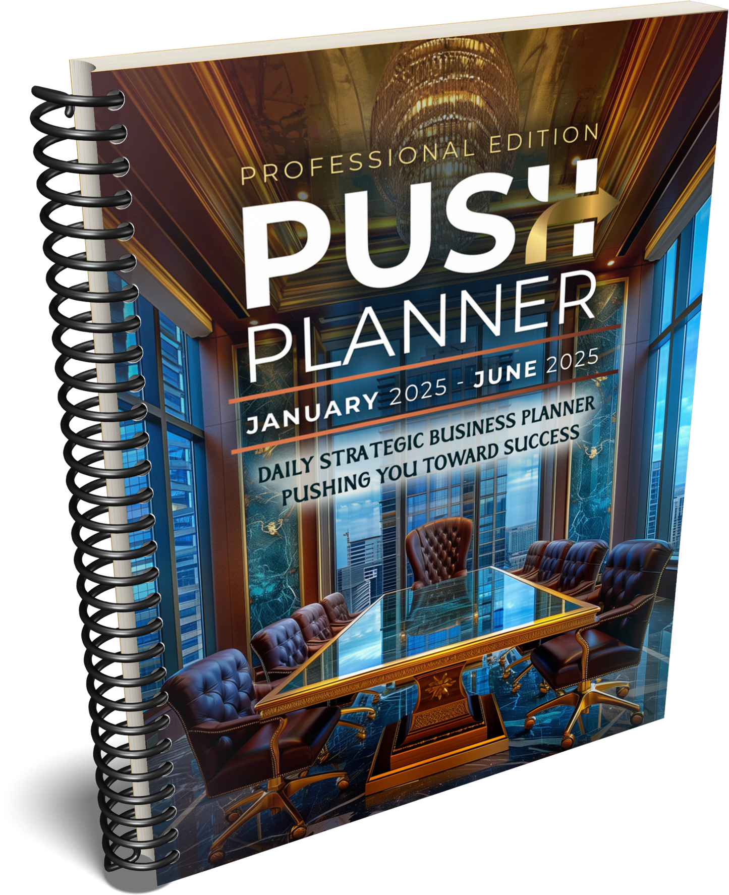 PUSH Planner Jan - Jun 2025 Boss Blue - Hard Copy