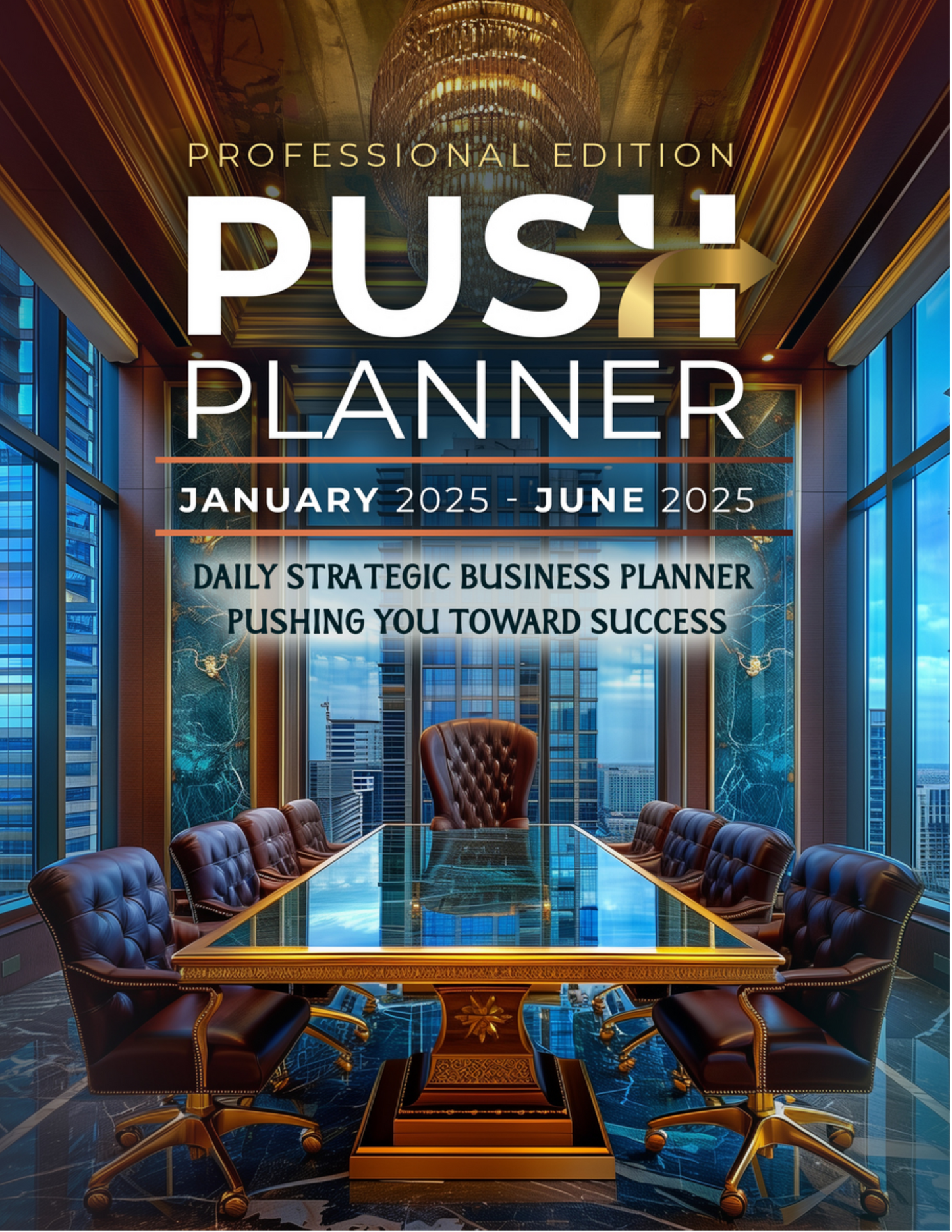 PUSH Planner Jan - Jun 2025 Boss Blue - Hard Copy